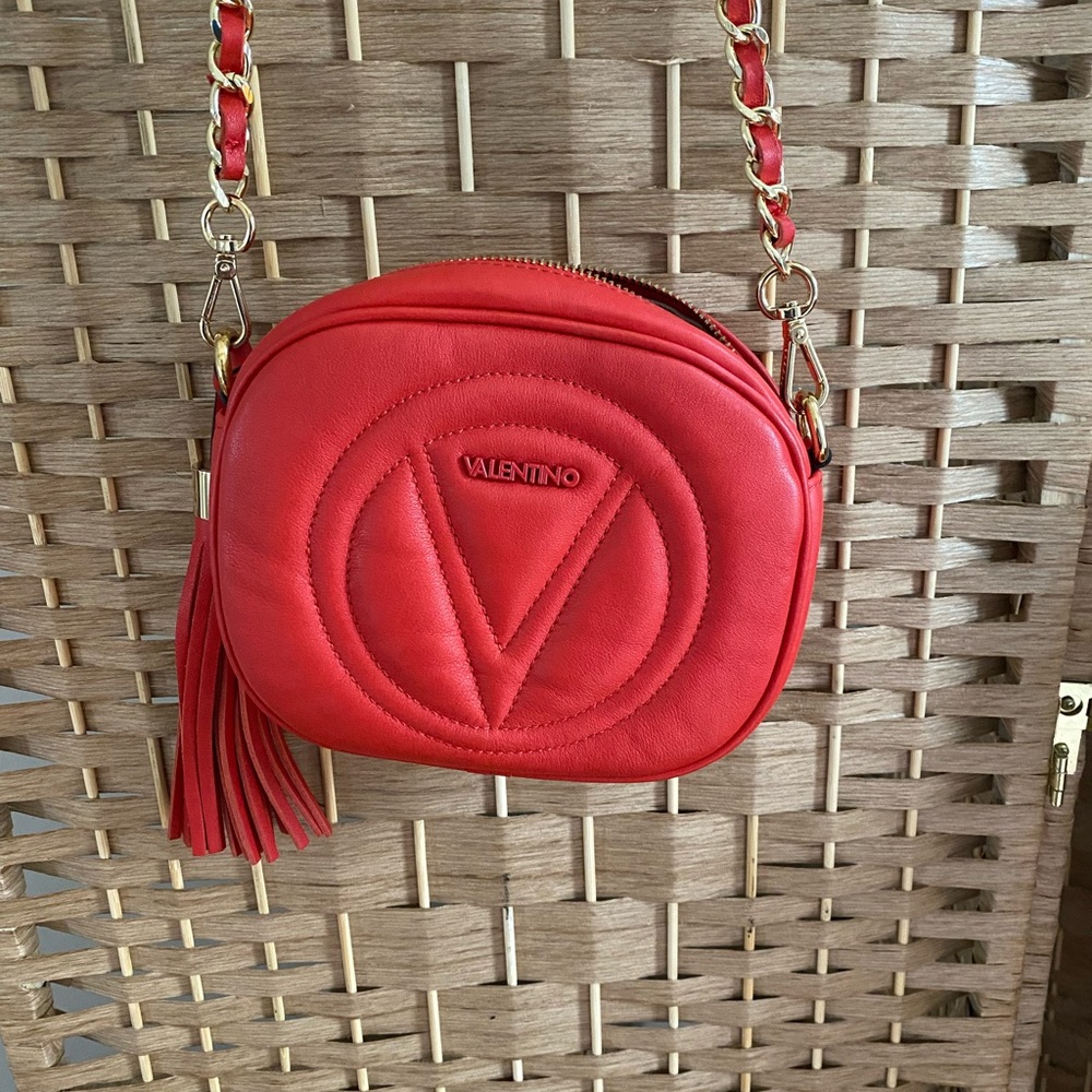Red Mario Valentino Leather Crossbody